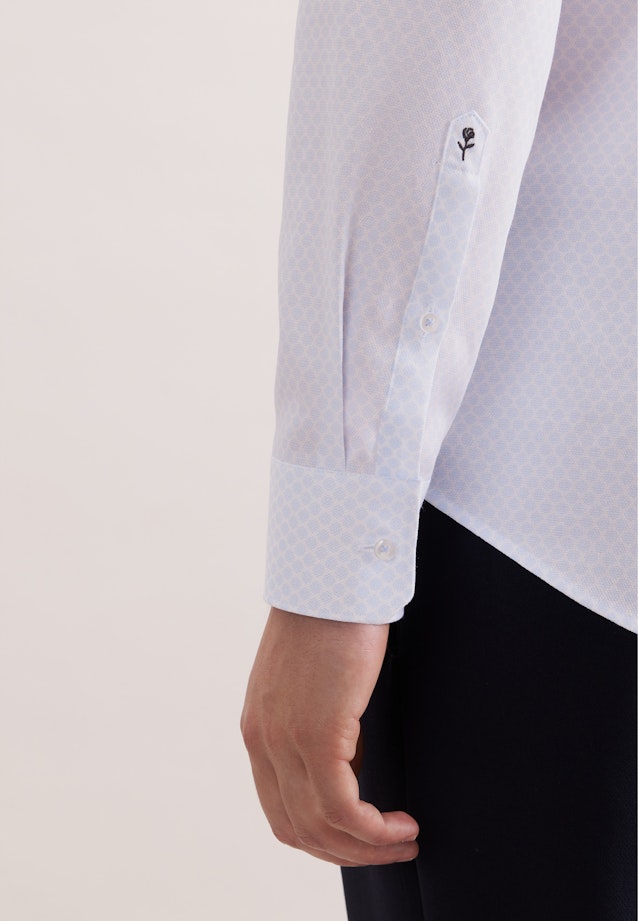 X-Slim Business Hemd Druck in Hellblau |  Seidensticker Onlineshop