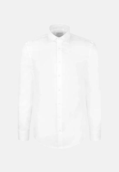 Slim Business Hemd Uni in Weiß |  Seidensticker Onlineshop