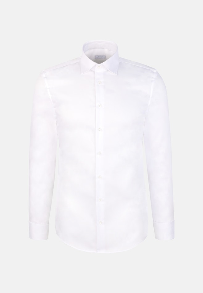 Slim Business shirt Uni in Weiß | Seidensticker online shop