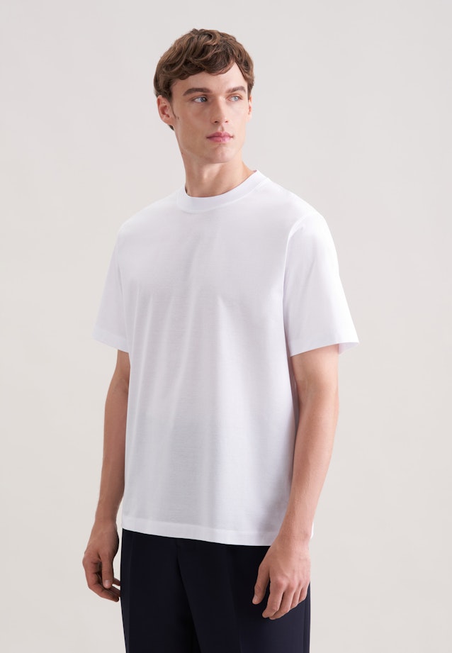 T-Shirt Uni in Weiß |  Seidensticker Onlineshop