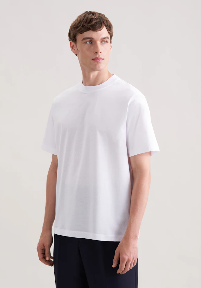 T-Shirt Uni in Weiß | Seidensticker Onlineshop