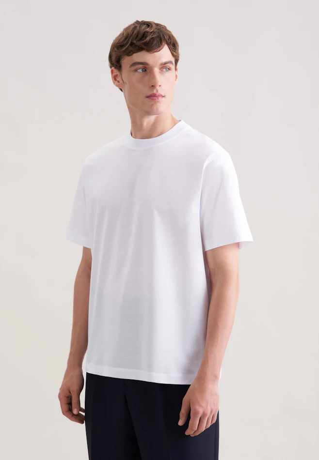 T-shirt Uni in Weiß | Seidensticker online shop