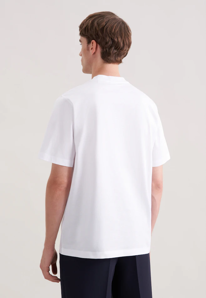 T-shirt Uni in Weiß | Seidensticker online shop