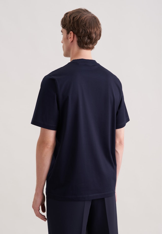 T-shirt Uni in Bleu Foncé |  Seidensticker Onlineshop