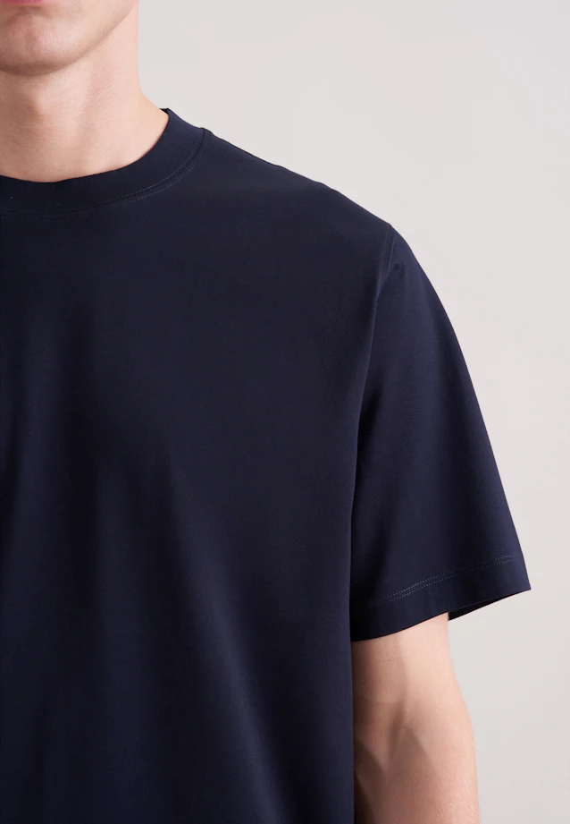 T-Shirt Uni in Dunkelblau |  Seidensticker Onlineshop