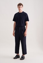 T-shirt Uni in Bleu Foncé |  Seidensticker Onlineshop