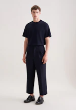 T-shirt Uni in Bleu Foncé |  Seidensticker Onlineshop
