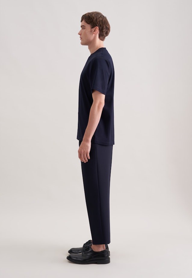 T-shirt Uni in Bleu Foncé |  Seidensticker Onlineshop