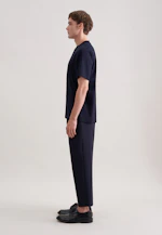T-shirt Uni in Bleu Foncé |  Seidensticker Onlineshop
