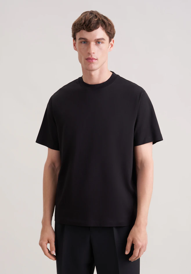T-Shirt Uni in Schwarz | Seidensticker Onlineshop