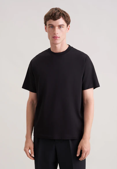 T-Shirt Uni in Schwarz |  Seidensticker Onlineshop