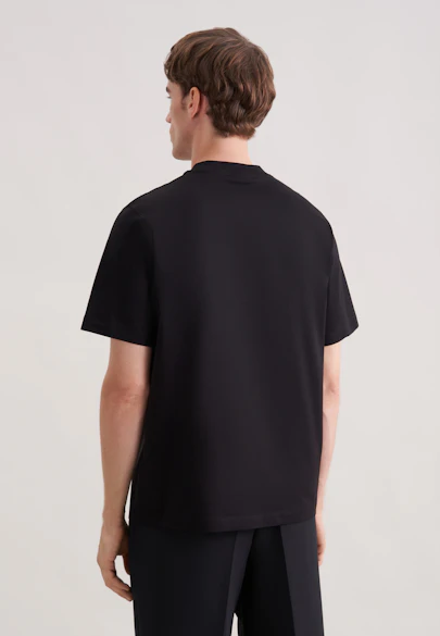 T-Shirt Uni in Schwarz |  Seidensticker Onlineshop