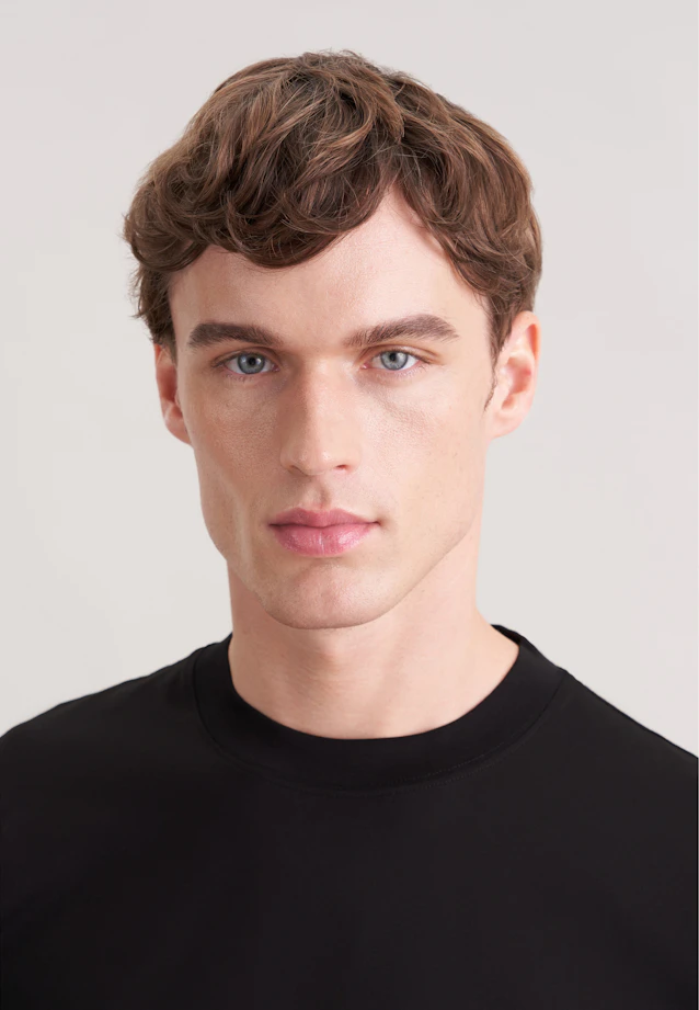 T-Shirt Uni in Schwarz |  Seidensticker Onlineshop