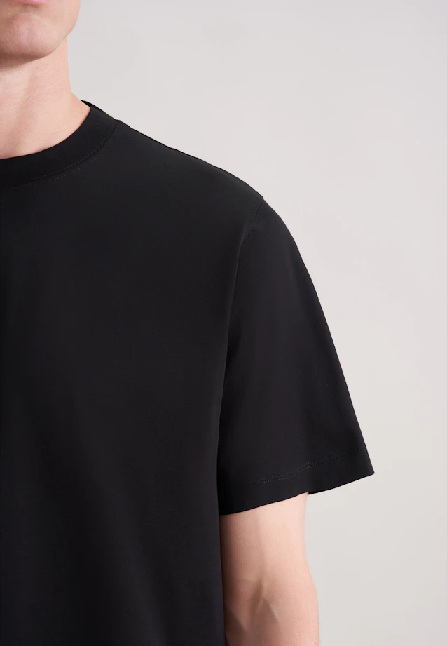 T-Shirt Uni in Schwarz |  Seidensticker Onlineshop