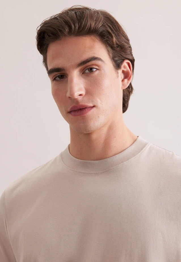 T-shirt Uni in Beige |  Seidensticker Onlineshop