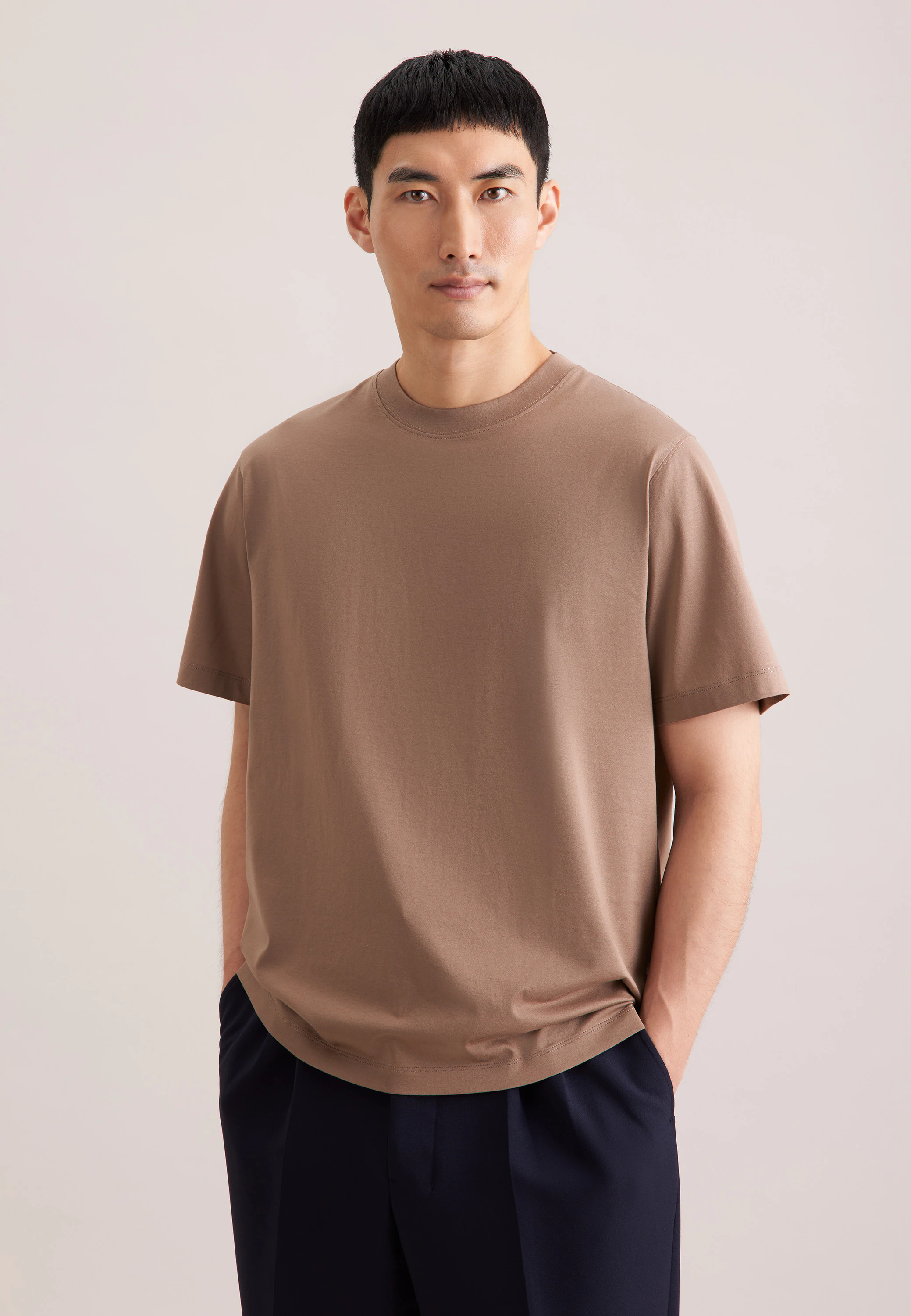 T-Shirt Uni Braun