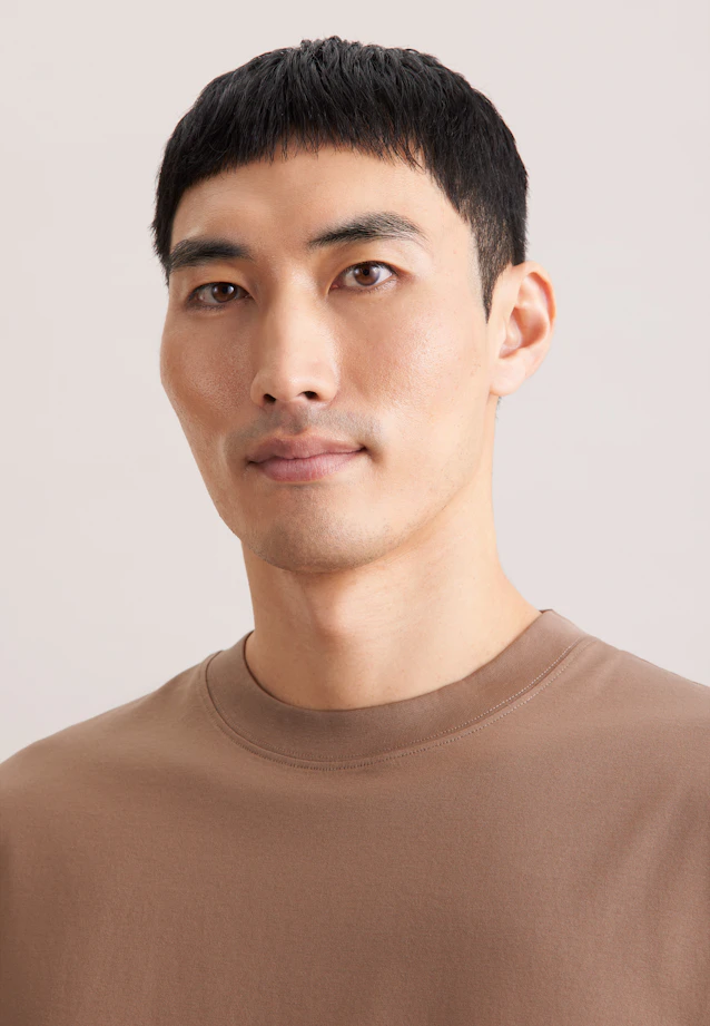 T-Shirt Uni in Braun |  Seidensticker Onlineshop