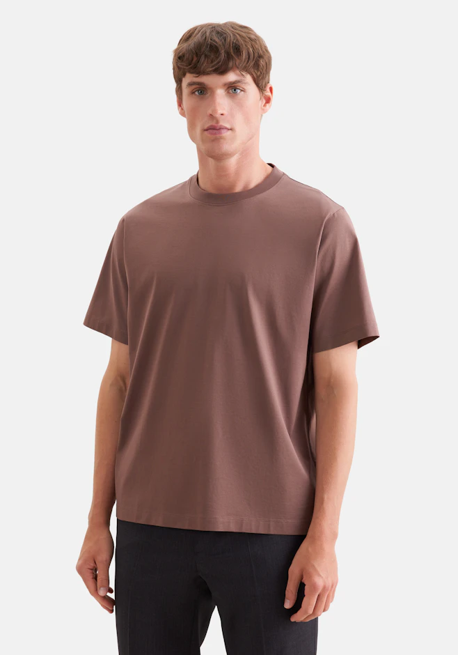 T-Shirt Uni in Braun | Seidensticker Onlineshop