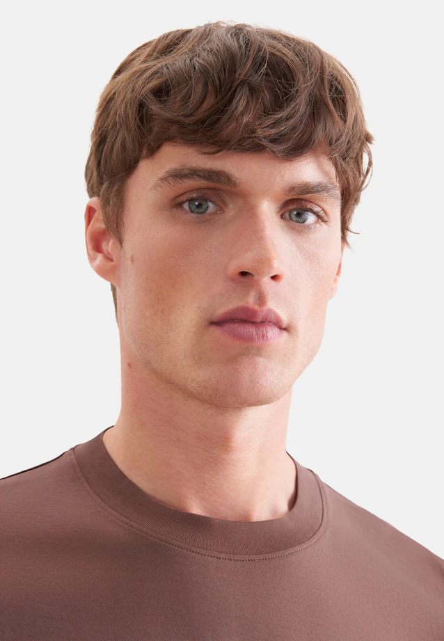 T-shirt Uni in Marron |  Seidensticker Onlineshop