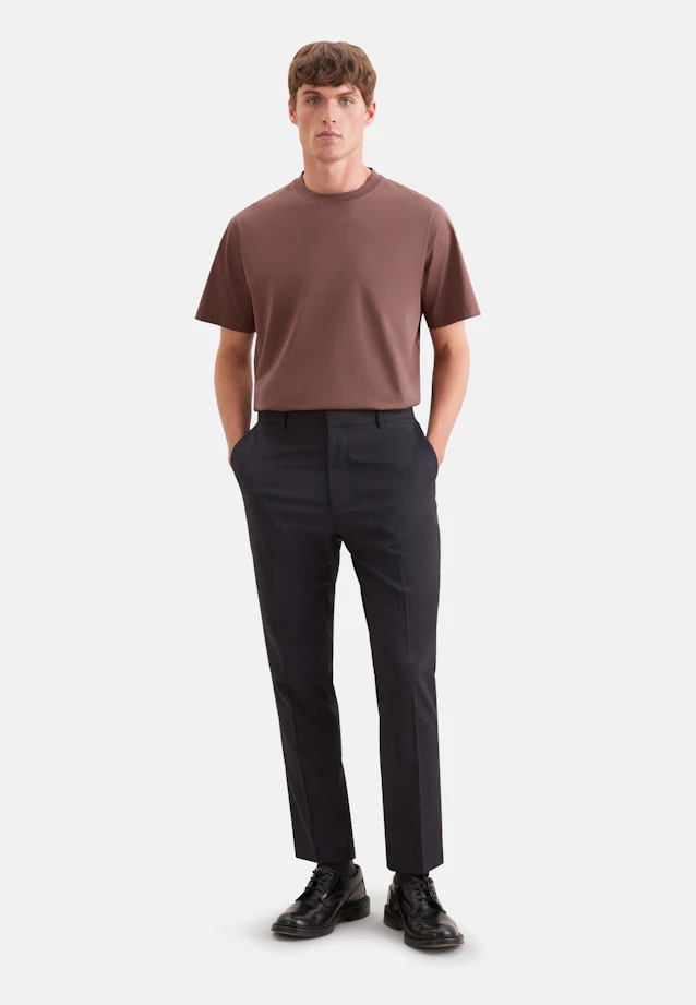 T-shirt Uni in Marron |  Seidensticker Onlineshop