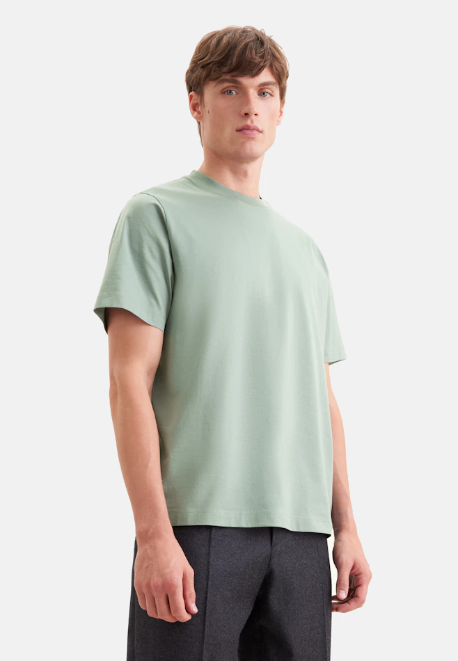 T-shirt Uni in Grün | Seidensticker online shop
