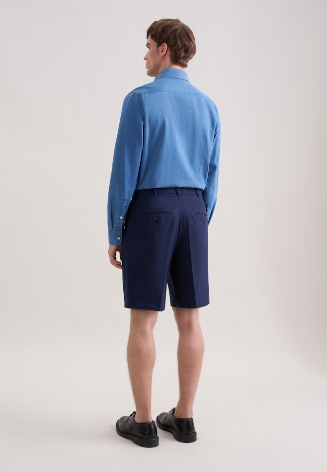 Regular Shorts Uni in Dunkelblau | Seidensticker Onlineshop