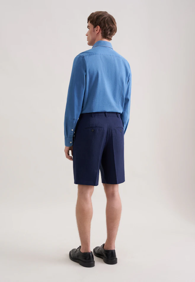 Regular Shorts Uni in Dunkelblau | Seidensticker Onlineshop