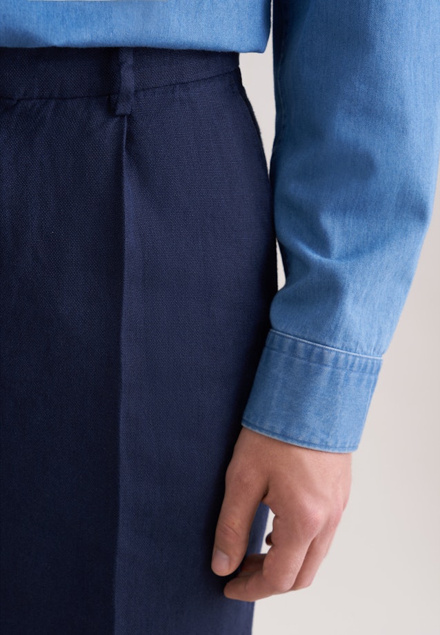 Regular Shorts Uni in Dunkelblau |  Seidensticker Onlineshop