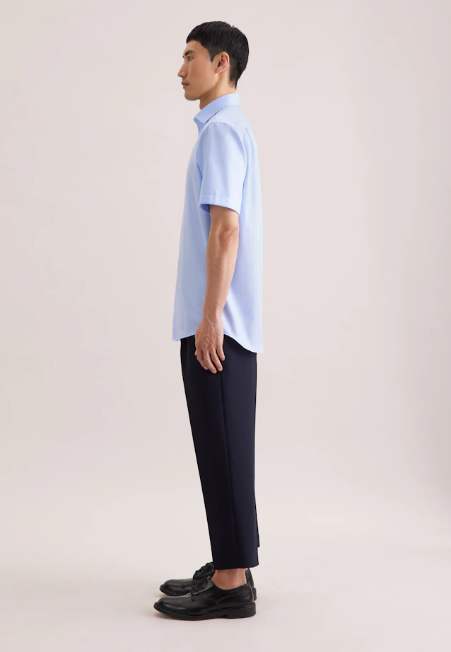 Regular Business shirt Uni in Mittelblau |  Seidensticker Onlineshop