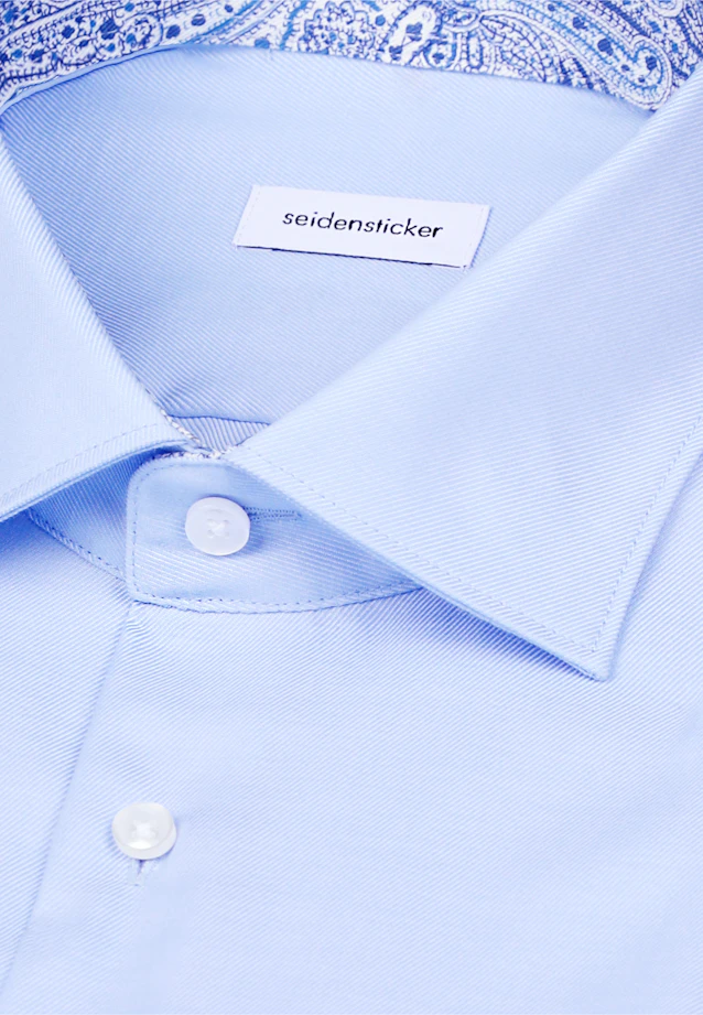 Regular Business shirt Uni in Mittelblau |  Seidensticker Onlineshop
