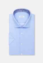 Regular Business shirt Uni in Mittelblau |  Seidensticker Onlineshop