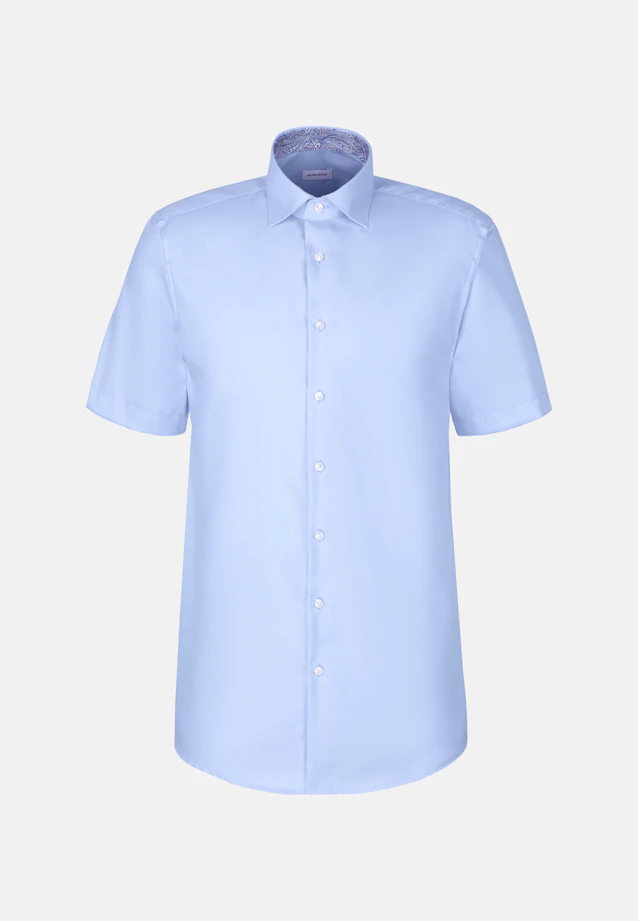 Regular Business shirt Uni in Mittelblau |  Seidensticker Onlineshop