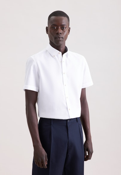 Slim Business Hemd Struktur in Weiß |  Seidensticker Onlineshop