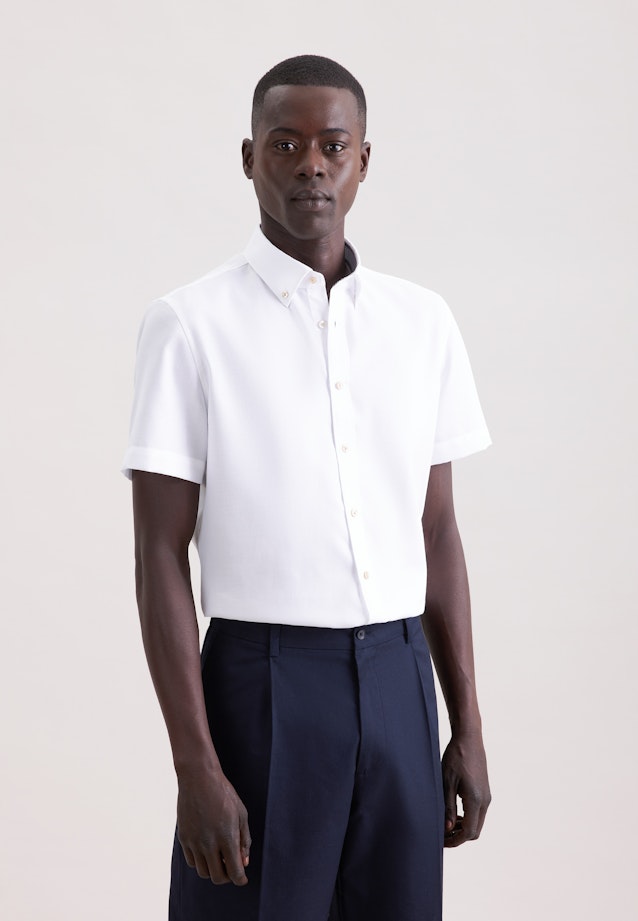 Slim Business Hemd Struktur in Weiß |  Seidensticker Onlineshop