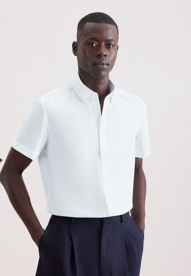 Shaped Business Hemd Struktur in Weiß | Seidensticker Onlineshop