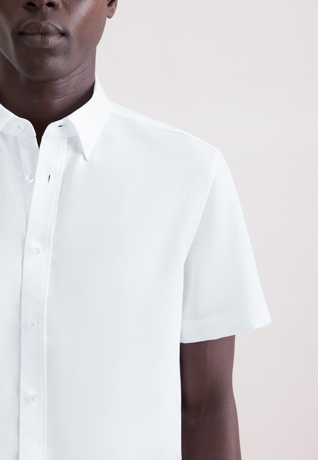 Shaped Business Hemd Struktur in Weiß |  Seidensticker Onlineshop
