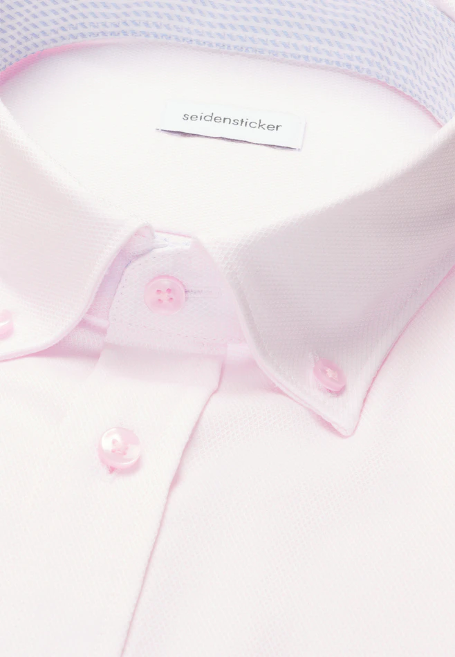 Shaped Business Hemd Struktur in Rosa | Seidensticker Onlineshop