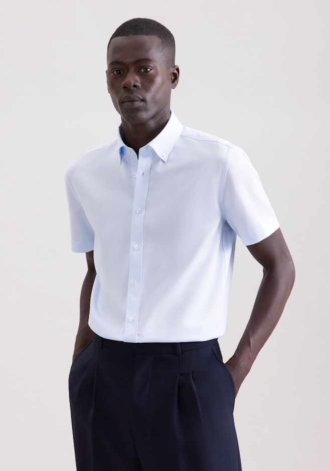 Shaped Chemise d'affaires Structure dans Bleu Clair | Boutique en ligne Seidensticker