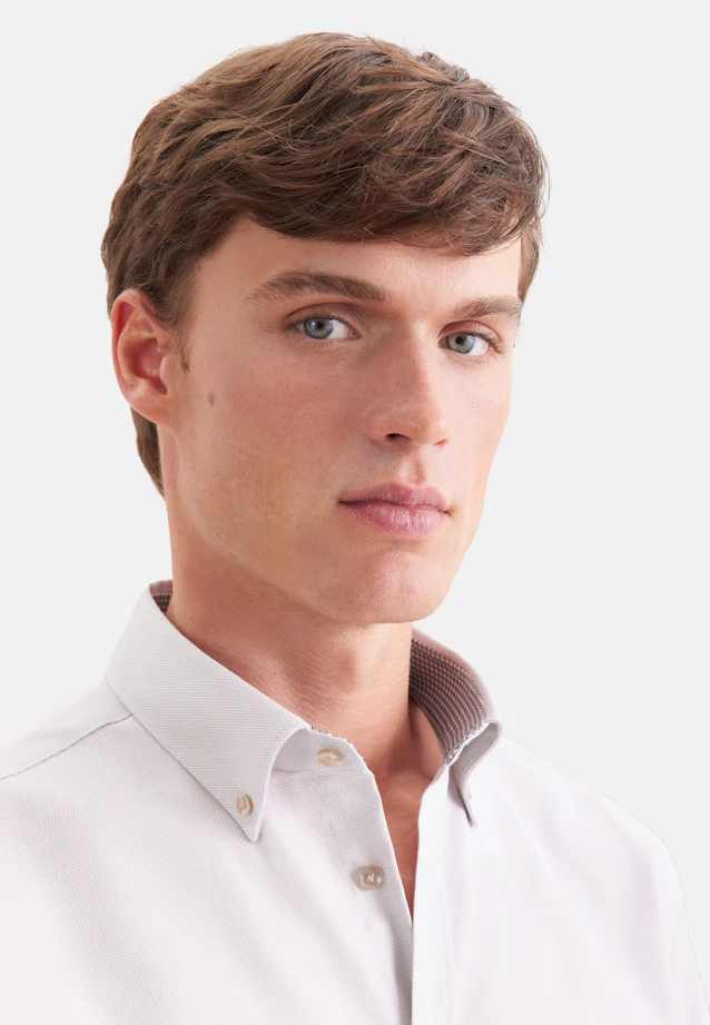 Shaped Chemise d'affaires Structure in Beige |  Seidensticker Onlineshop