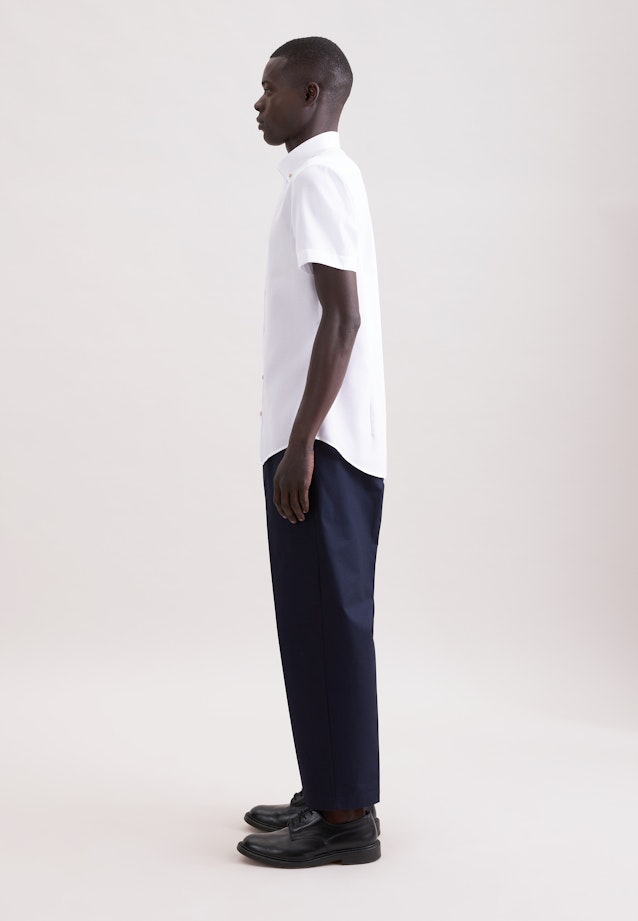 Shaped Business Hemd Struktur in Weiß |  Seidensticker Onlineshop