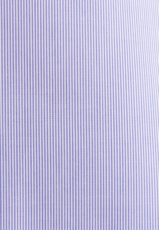 Regular Business Hemd Gestreift in Mittelblau |  Seidensticker Onlineshop