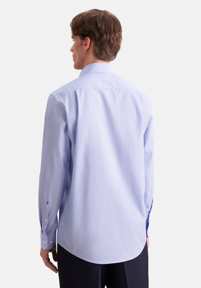 Regular Chemise d'affaires Rayures dans Bleu Moyen | Boutique en ligne Seidensticker