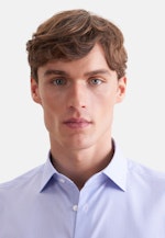 Regular Business Hemd Gestreift in Mittelblau |  Seidensticker Onlineshop