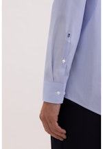 Regular Business Hemd Gestreift in Mittelblau |  Seidensticker Onlineshop