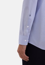 Regular Business Hemd Gestreift in Mittelblau |  Seidensticker Onlineshop