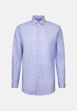 Regular Business Hemd Gestreift in Mittelblau |  Seidensticker Onlineshop