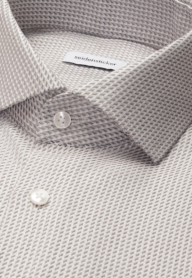 Regular Business Hemd Struktur in Beige | Seidensticker Onlineshop