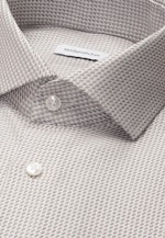 Regular Business Hemd Struktur in Beige |  Seidensticker Onlineshop