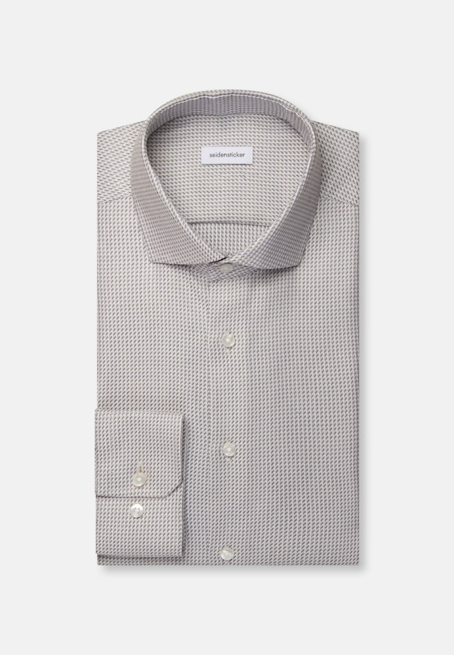 Regular Chemise d'affaires Structure dans Beige | Boutique en ligne Seidensticker