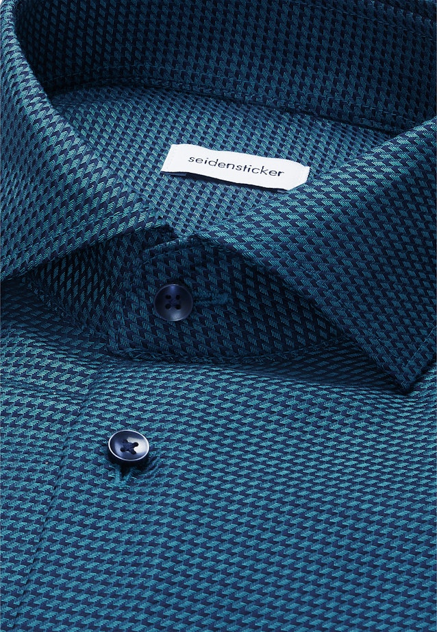 Regular Business shirt Structure in Türkis |  Seidensticker Onlineshop